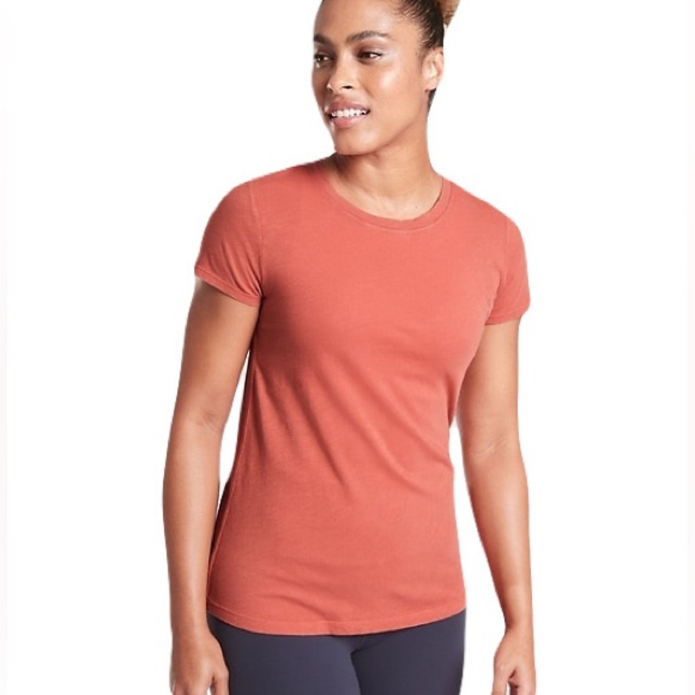 Athleta‎ Etruscan Red Daily Crew Tee Women’s Small